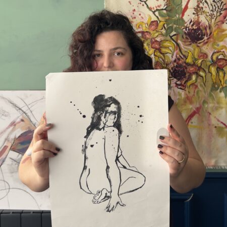 Nude Study in Ink