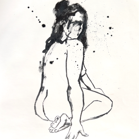 Nude Study in Ink